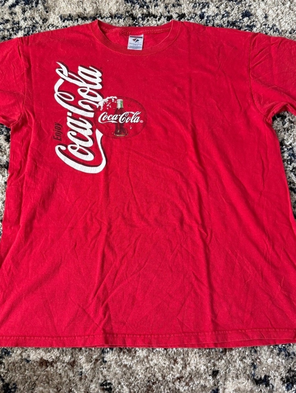 Enjoy Coca-Cola Bottle Tee Red L